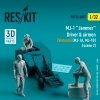 RESKIT RSF32-0037 MJ-1 Jammer Driver airmens (Vietnam) (MJ-1A,MJ-1B) (scene 2) (3 pcs) (3D Printed) 1/32